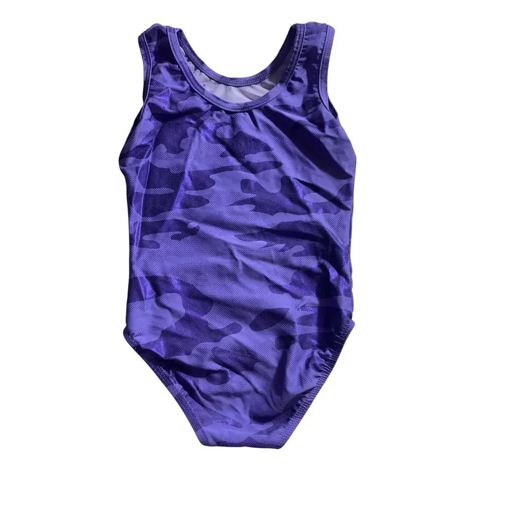 Destira Purple Camo Gymnastics Leotard Size Child Small